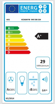 AEG XCD6847IB Autarkes Kochfeld mit integriertem Dunstabzug / Muldenlüfter / Umluft / 80cm